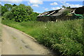 Derelict cottages on the track to Coton Farm