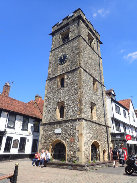 The Clock Tower in Market Place, St Albans