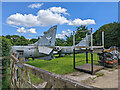 Tails of Sea Harriers at Glover