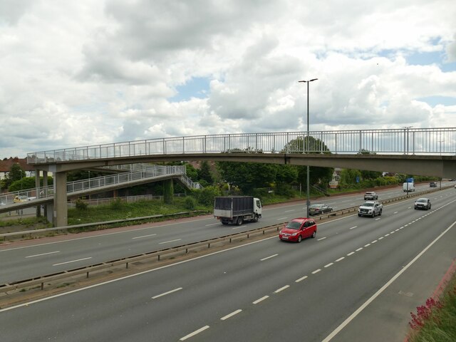 Footbridge over the A2 at Falconwood