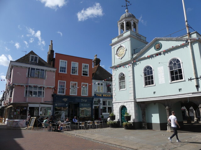 "Beer cafe", cafe, pub and the Town Hall, Market Place, Faversham