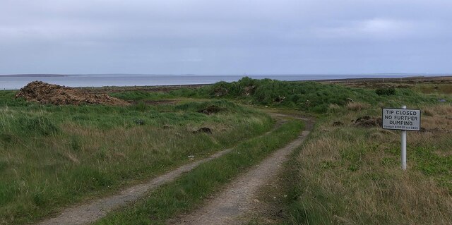 Former rubbish tip, Shapinsay, Orkney