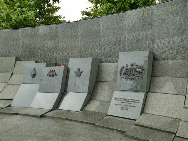 The Australia memorial at Hyde Park Corner - close up