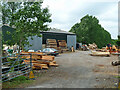 TQ4242 : Yard, Treespanner Timber by Robin Webster