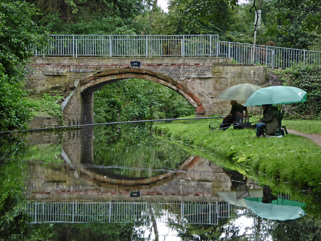 Anglers on the Staffordshire and Worcestershire Canal