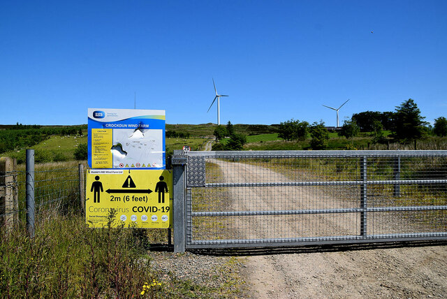 Entrance, Crockdun Wind Farm
