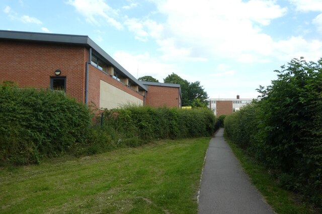 Path through the school grounds
