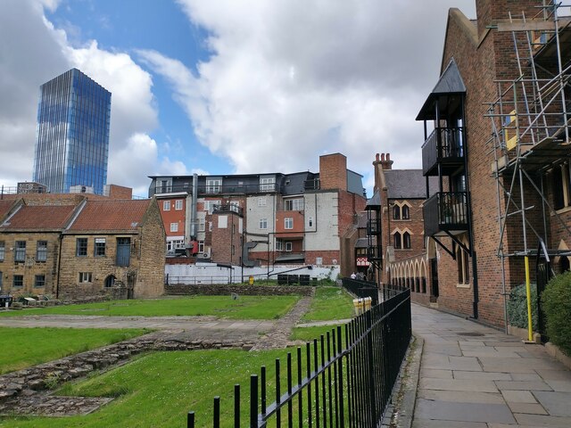 Blackfriars and the rear of Stowell Street