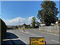 SX8773 : Mini-roundabout, Longford Lane, Kingsteignton by Robin Stott