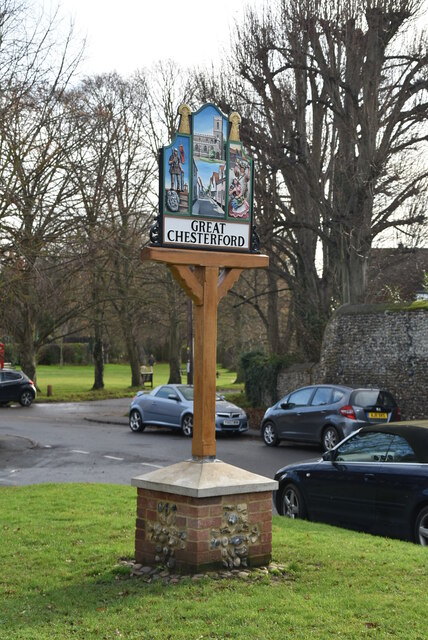 Village sign, Great Chesterford