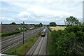 Train approaching Temple Lane