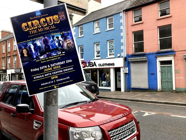 Notice for a musical event, Omagh