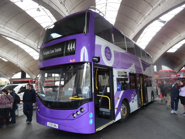 An Electric Bus at Stockwell Bus Garage