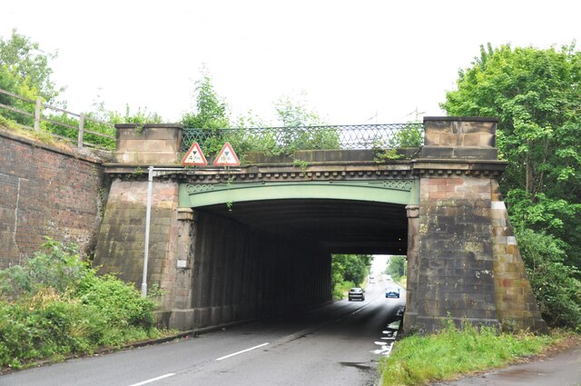Denbigh Hall railway bridge over Watling Street