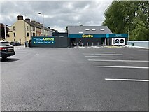 H4572 : New customer car park, McCullagh's Centra, Omagh by Kenneth  Allen