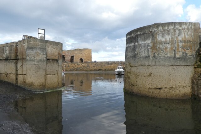 Beadnell harbour entrance