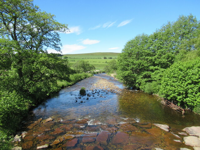 Downstream view, River Livet