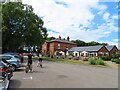 The Sparrowhawk restaurant Formby, with cyclists