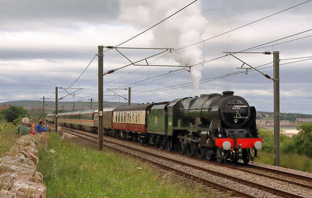 A steam special on the East Coast Main Line