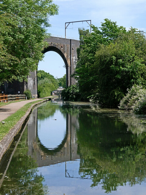 Birmingham Canal Navigations at Oxley Viaduct in Wolverhampton