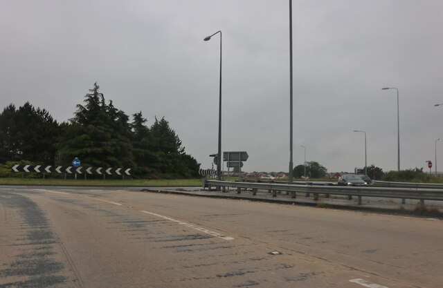 Roundabout on the Alvaston Bypass, Derby
