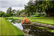 N5676 : Loughcrew Gardens, Co. Meath- canal and parterre by Mike Searle