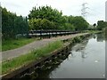 Towpath and pipeline crossing an overflow