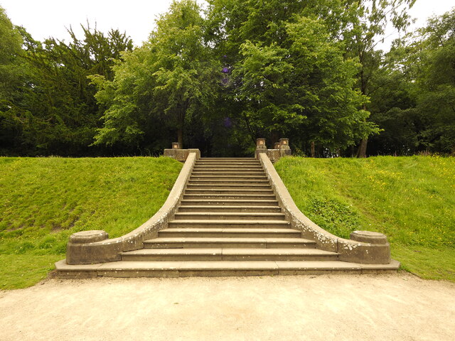Gawthorpe Hall Gardens' Steps