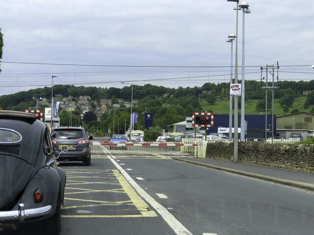 The level crossing on Skipton Road