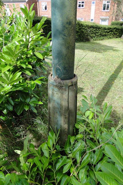 Base of stench pipe in Commodore Road
