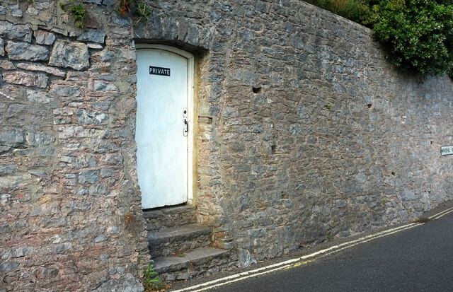 Door in wall, Parkhill Road, Torquay