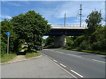 TQ6471 : Railway bridge over Wrotham Road (A227) by JThomas
