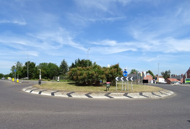 Roundabout on Coldharbour Road, Gravesend