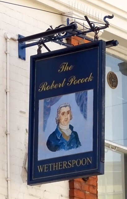 Sign for the Robert Pocock public house, Gravesend