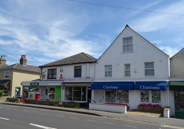 Post Office and shops  on Wrotham Road, Meopham