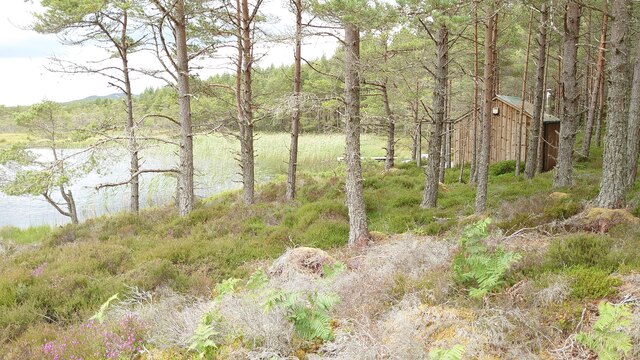 Loch Saine and its Wooden Cabin