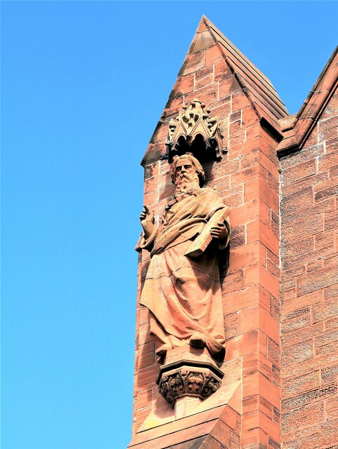 Statue of Moses - Clark Memorial Church, Largs
