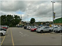 SE1422 : Brighouse station car park by Stephen Craven