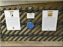 SE1422 : Brighouse station plaque by Stephen Craven