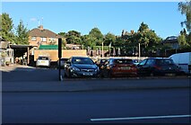SO5239 : The Rose & Crown car park on Ledbury Road, Hereford by David Howard