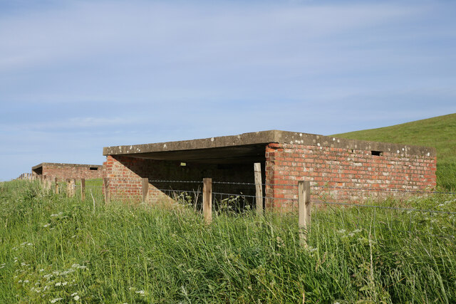 WWII gun emplacements east of Ferryden