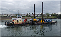 J5082 : Tug and barge at Bangor by Rossographer