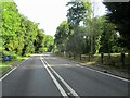 The  A12  passing  Glemham  Hall  estate  on the right