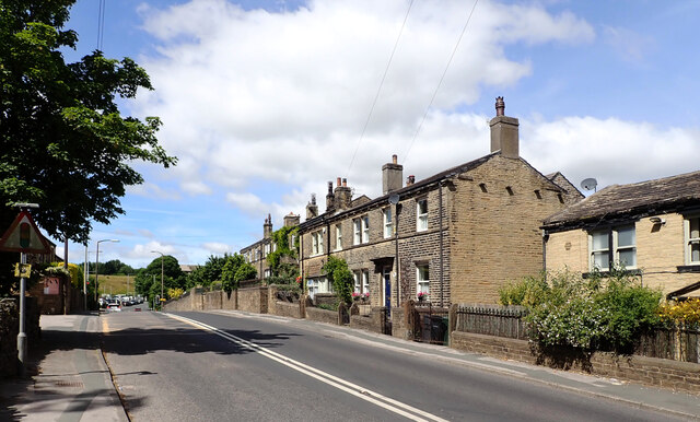 Haworth Road (B6144), Sandy Lane,... © habiloid :: Geograph Britain and ...