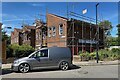 Scaffolding on  Berridge Road Estate Resource Centre, Bridgetown Close, Gipsy Hill