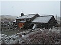 SH5145 : Cae Amos bothy in the snow by Booga