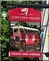 Sign for the Coach and Horses, Whitstable