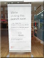 TQ3938 : Closure Notice at HSBC Bank, East Grinstead by David Hillas