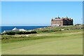 Looking over Newquay golf course towards the Headland Hotel