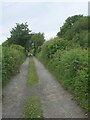 Track west of Pyle on a Wales Coast Path alternative route